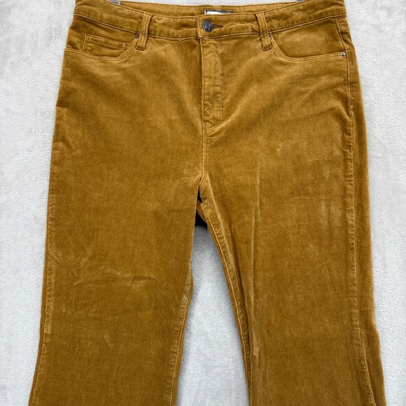 KUT From The Kloth Pants Women's 16 Camel Corduroy Ana High Rise Flare Trousers - Picture 3 of 16